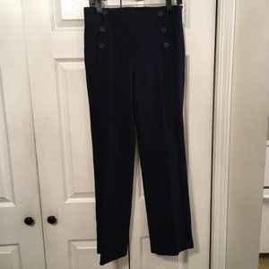 Ann Taylor Loft Navy Sailor High Waist Pants NWOT
